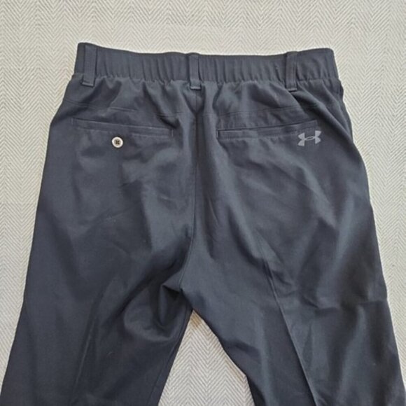 Under Armour The Showdown Pant Men's 32 x 32 Black Straight Golf Slacks Stretch - Picture 15 of 16